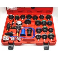 28PC Universal Radiator Pressure Tester Vacuum Kit Cooling Leak Tool