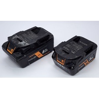 AEG A18DPC 18V Dual Charger with 5.0Ah and 8.0Ah Batteries Fast Charge