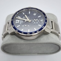 Tissot Quickster Chronograph Mens Watch Blue Dial Silver T095417A