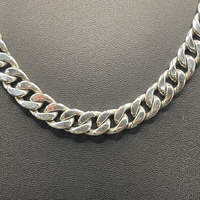 Mens 925 Sterling Silver Curb Link Necklace