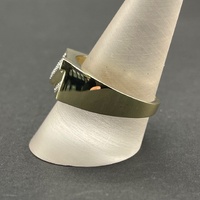 Mens 9ct Yellow Gold Signet Diamond Ring