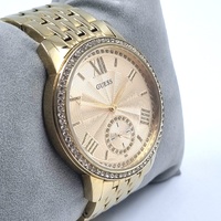 Guess W0573L2 Ladies Gold Stainless Steel Dress Watch Crystal Bezel