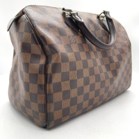 Louis Vuitton Speedy 30 Handbag Damier Ebene Canvas Genuine with COA