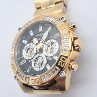 Guess GW0390G2 30 Clear Stones Gold Tone Stainless Steel Mens Watch