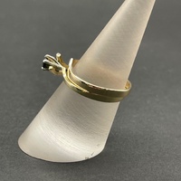 Ladies 9ct Yellow Gold Blue Sapphire Gemstone Ring Set