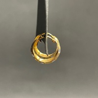 Ladies 22ct Yellow Gold Round Hoop Earrings