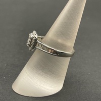 Ladies 9ct White Gold Diamond Engagement Ring