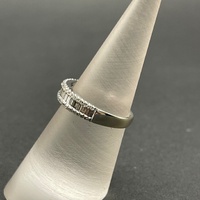 Ladies 18ct White Gold Multi Row Diamond Ring