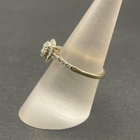 Ladies 9ct Yellow Gold Diamond Cluster Ring