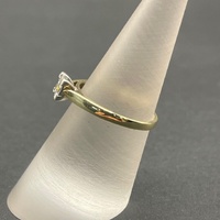 Ladies 9ct Yellow Gold Diamond Ring