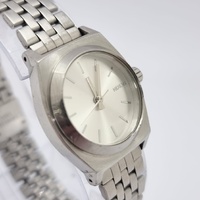 Nixon Minimized The Small Time Teller All Silver Stainless Steel Watch