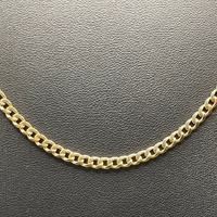 Unisex 9ct Yellow Gold Curb Link Necklace