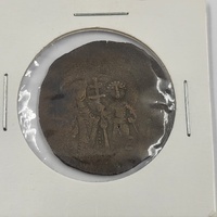 Byzantine Empire Isaac Comnenus Cyprus Aspron Trachy 1184-1191 AD Rare