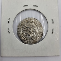Medieval Armenian Silver Coin Levon I AR Tram AD 1199-1219 Lion Throne