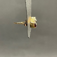 Ladies 14ct Yellow Gold Gemstone Stud Earrings