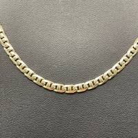 Unisex 9ct Yellow Gold Anchor Link Necklace