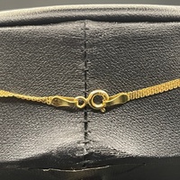 Ladies 18ct Yellow Gold Fancy Link & Heart Pendant Necklace