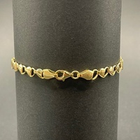 Ladies 18ct Yellow Gold Heart Link Bracelet