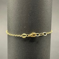 Child's 18ct Yellow Gold Belcher Link ID Bracelet