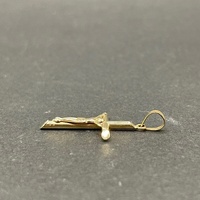 Unisex 9ct Yellow Gold Crucifix Cross Pendant