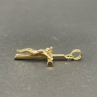 Unisex 14ct Yellow Gold Crucifix Cross Pendant