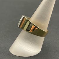 Mens 18ct Yellow Gold Diamond Ring