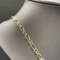 Unisex 9ct Yellow Gold Figaro Link Necklace