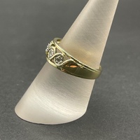 Ladies 9ct Yellow Gold Diamond Cluster Ring