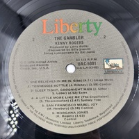 Kenny Rogers The Gambler Vinyl Record 1978 LP Album Country Classic