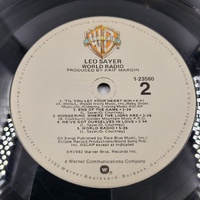 Leo Sayer World Radio 1982 Vinyl Record Classic Pop Rock LP Vintage