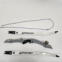 SF Archery Axiom Silver Riser Bow with Bag and String Hunting Target