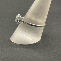 Ladies 9ct White Gold Diamond Cluster Ring