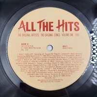 All The Hits Vol 1 1986 Vinyl Record Original Artists Songs Classic LP