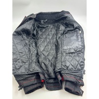 Dririder Aspen Motorcycle Jacket Size Small Black Red Protective Riding Gear