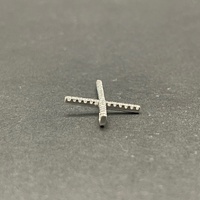 Unisex 18ct White Gold Diamond Cross Pendant