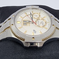 Seiko Coutura Kinetic Perpetual Calendar Two Tone Stainless Steel Mens Watch