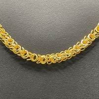 Unisex 18ct Yellow Gold Fancy Link Necklace