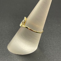 Ladies 18ct Yellow Gold Natural Diamond Ring