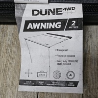 Dune 4WD Awning 2m Tall Waterproof Aluminium Frame with Heavy Duty Case