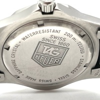 TAG Heuer 2000 WK1113-0 38mm Blue Dial Quartz Watch Steel Bracelet Date