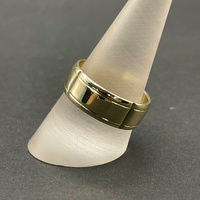 Mens 10ct Yellow Gold Band Ring