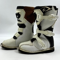 O'Neal Youth MX Motocross Dirt Bike Boots K13 White Black Off Road