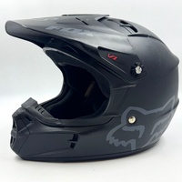 Fox V1 Pilot Youth Motocross Helmet Matte Black YM 49-50cm with Dust Bag
