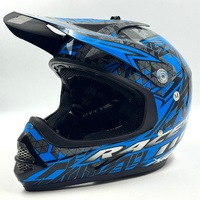 RXT A-717K Racer III Motorcycle Helmet Blue Size M Full Face Safety Gear