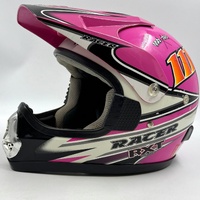RXT A-627 Racer Edge G1 Motocross Helmet Pink XS Off-Road Gear with Dust Bag