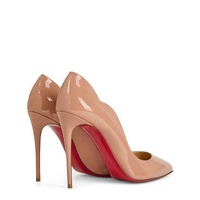 Large View Christian Louboutin Hot Chick 100mm Patent Calf Blush Heels 1190911PK1A