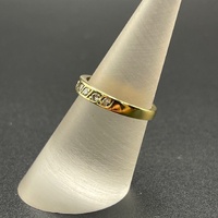 Ladies 18ct Yellow Gold Natural Diamond Band Ring