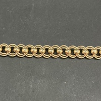 Ladies 9ct Yellow Gold Double Belcher Link Bracelet