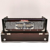 Bina 17 Deluxe 42 Keys Harmonium Wooden 3 1/2 Scale Indian Instrument