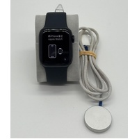 Large View Apple Watch Series 9 41mm Midnight Aluminum Case with Sport Band GPS A2978